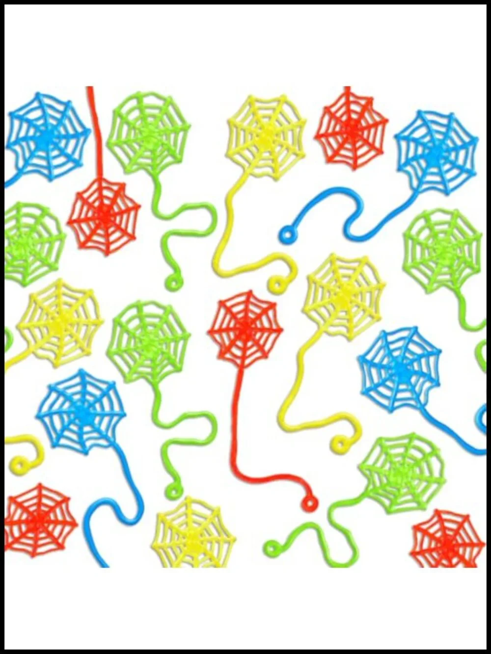 100 Pcs Sticky Spider Web Hands Halloween Party Favors Bulk Classroom Prizes